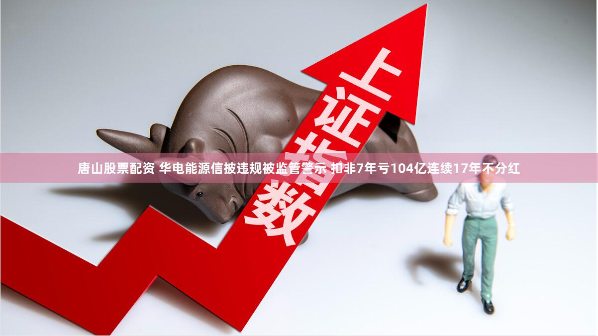 唐山股票配资 华电能源信披违规被监管警示 扣非7年亏104亿连续17年不分红