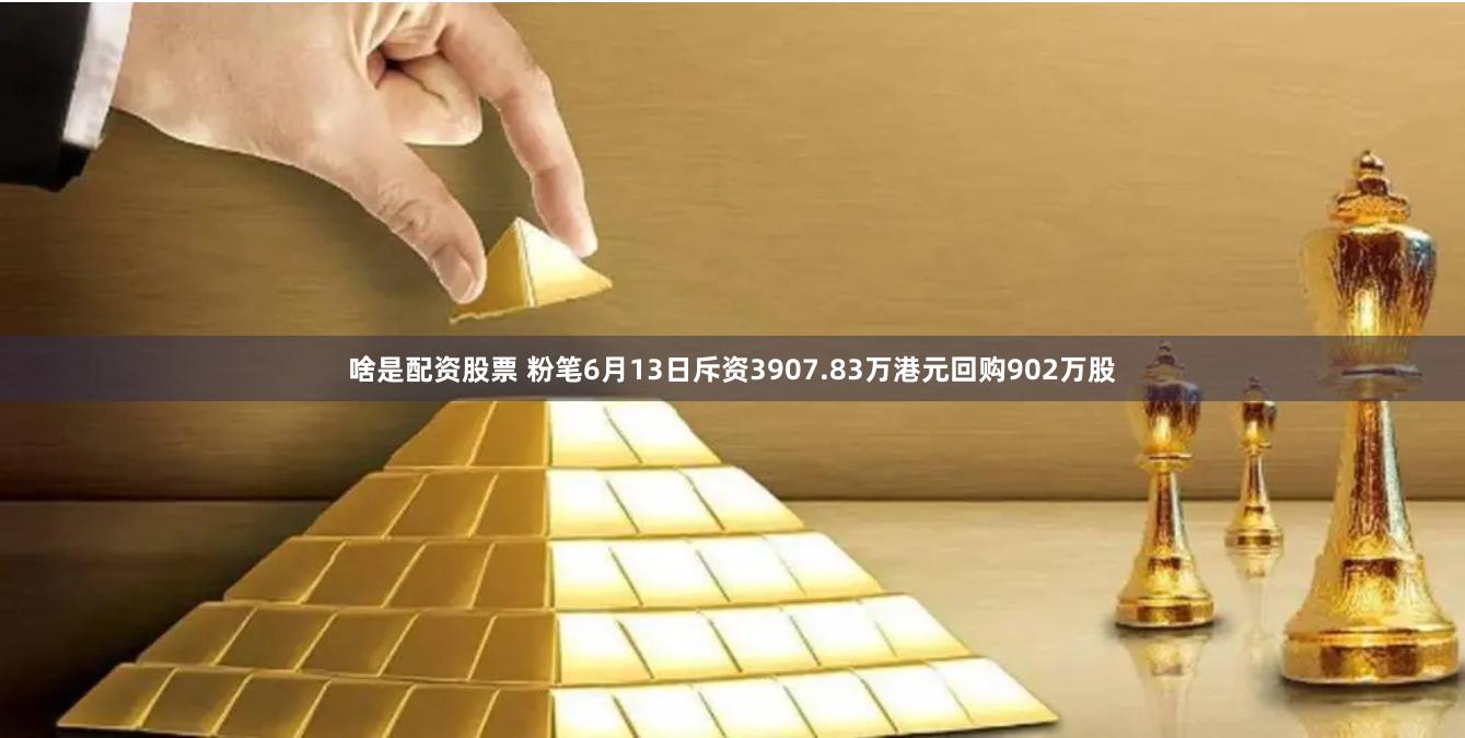 啥是配资股票 粉笔6月13日斥资3907.83万港元回购902万股