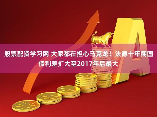 股票配资学习网 大家都在担心马克龙！法德十年期国债利差扩大至2017年后最大