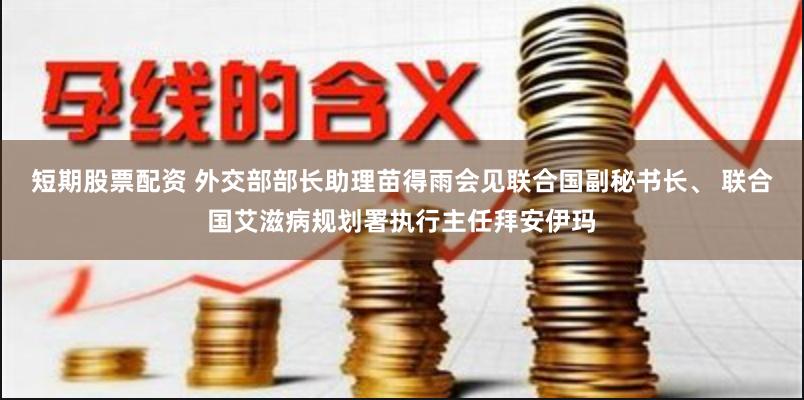 短期股票配资 外交部部长助理苗得雨会见联合国副秘书长、 联合国艾滋病规划署执行主任拜安伊玛