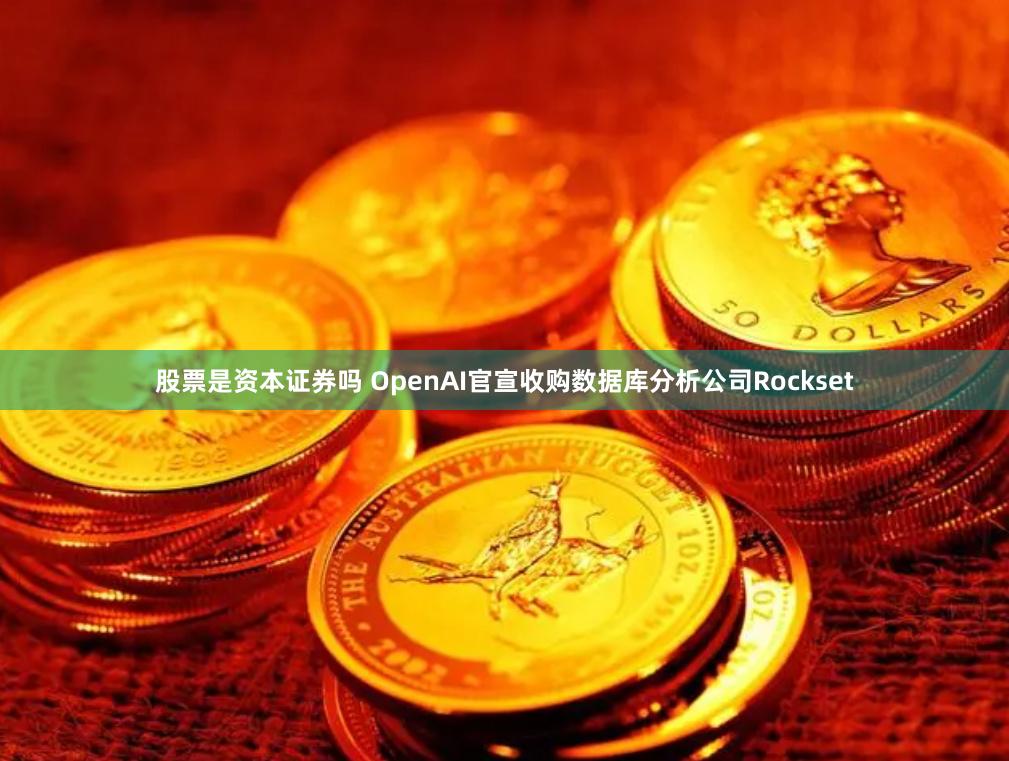 股票是资本证券吗 OpenAI官宣收购数据库分析公司Rockset